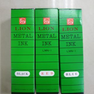 หมึกเติมเครื่องตีเบอร์ หมึกเติม lion metal ink #LMN-1 28 ml.