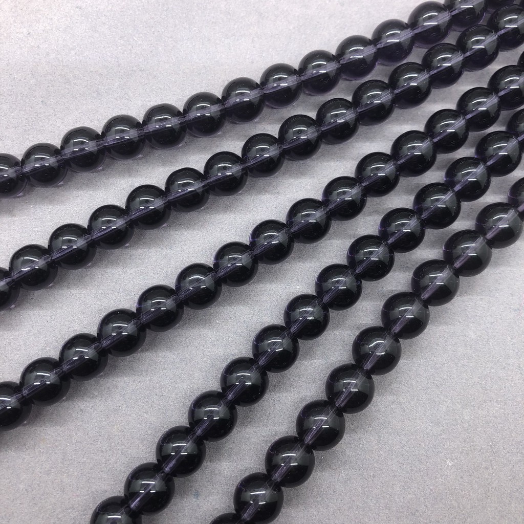 Purple Quartz Crystal Beads สีม่วงควอตซ์คริสตัลลูกปัด 4-12 มิลลิเมตร Diy สำหรับเครื่องประดับสร้อยข้อมือที่ทำด้วยมือ