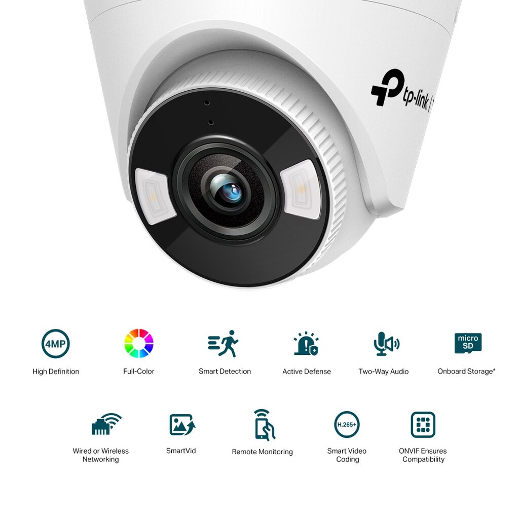 🛵มีส่งด่วน💨 TP-LINK VIGI C440 2.8MM/4MM 4MP FULL-COLOR NETWORK CAMERA กล้องวงจรปิด รับประกัน 3 ปี