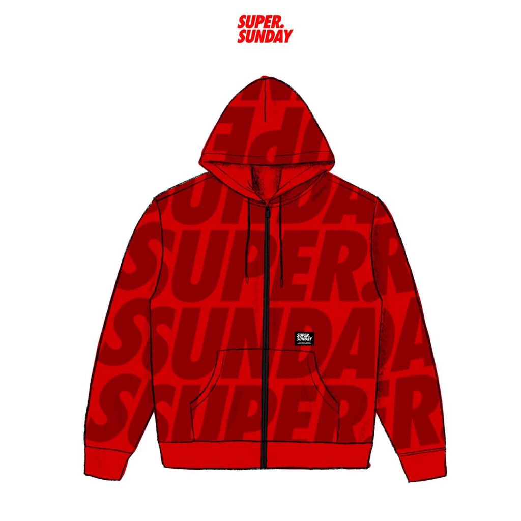 HOODIE SCALE RED****