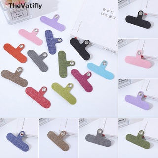 [TheVatifly] ปะเก็นสายคล้องโทรศัพท์มือถือ ผ้ายีน แบบเปลี่ยน 6 ชิ้น [Preferred]