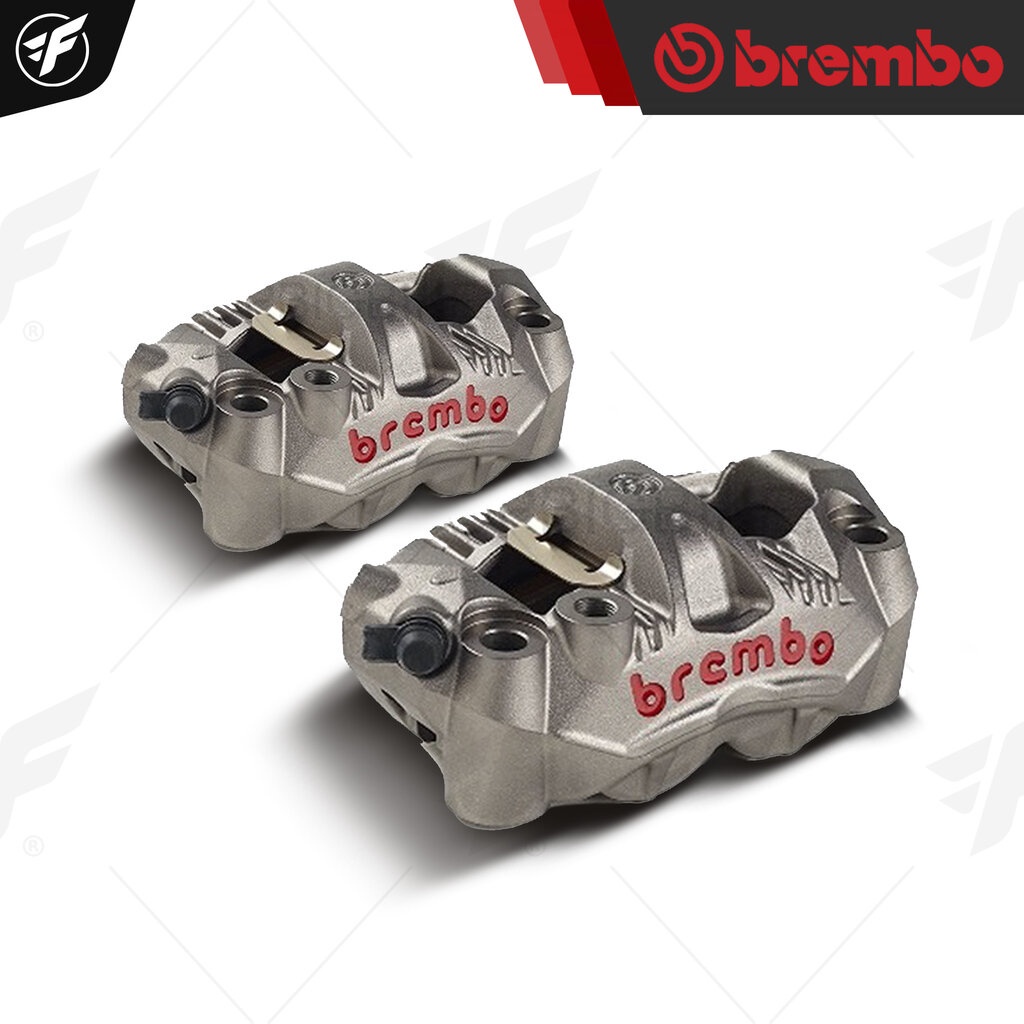 ปั๊มเบรคล่าง Brembo GP4RS 108 mm. (เทาโลโก้แดง) คู่ซ้ายขวา