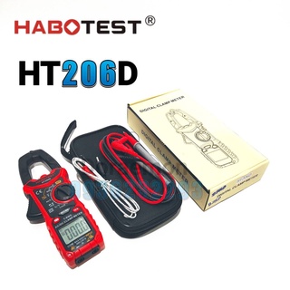 HABOTEST HT206D วัด AAC,ADC 600A คลิปแอมป์มิเตอร์ แคล้มป์มิเตอร์ มิเตอร์วัดไฟ มัลติมิเตอร์ดิจิตอล คลิปแอมป์ มิเตอร์วัด