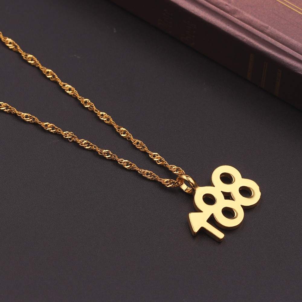 88Rising Rich Chigga Brian Rich 88 Rising Titanium Necklace Hip Hop Rapper