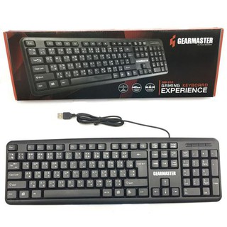 ร้านแนะนำGearmaster GM 918NK 39KB 502 primaxxGM 919 คียบอร์ด ราคาประหยัด keyboard USB keyboard คีย์บอร์ด ราคาถูก img 1