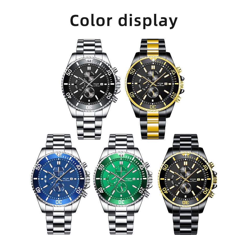 NOTIONR Green Water Ghost Watch Men s Waterproof Stainless Steel Watch ...