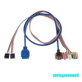 [springevenwell] สายเคเบิล USB 2.0+ 3.0 พอร์ต สําหรับคอมพิวเตอร์ PC