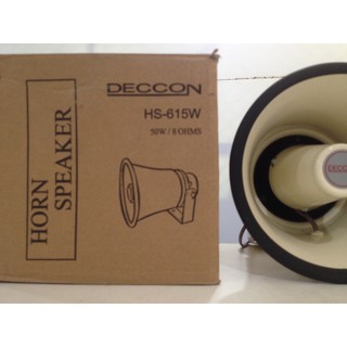 ลำโพงฮอร์น DECCON HS-615W Power 50W 8 OHM Horn Speaker Frequency 200-4500 Hz