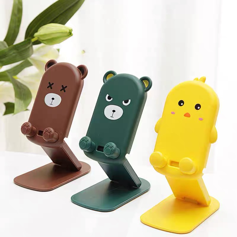 สินค้าใหม่ ที่วางมือถือ ที่ตั้งโทรศัพท์ ลายการ์ตูนหน้ารักมาก เเข็งเเรง พกพาไปได้ทุกที เก็บง่าย ปรับระดับได้ตามควมสะดวก