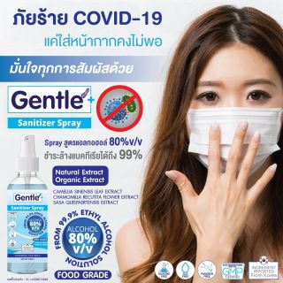 Gentle Spray สูตร Alcohol 80%