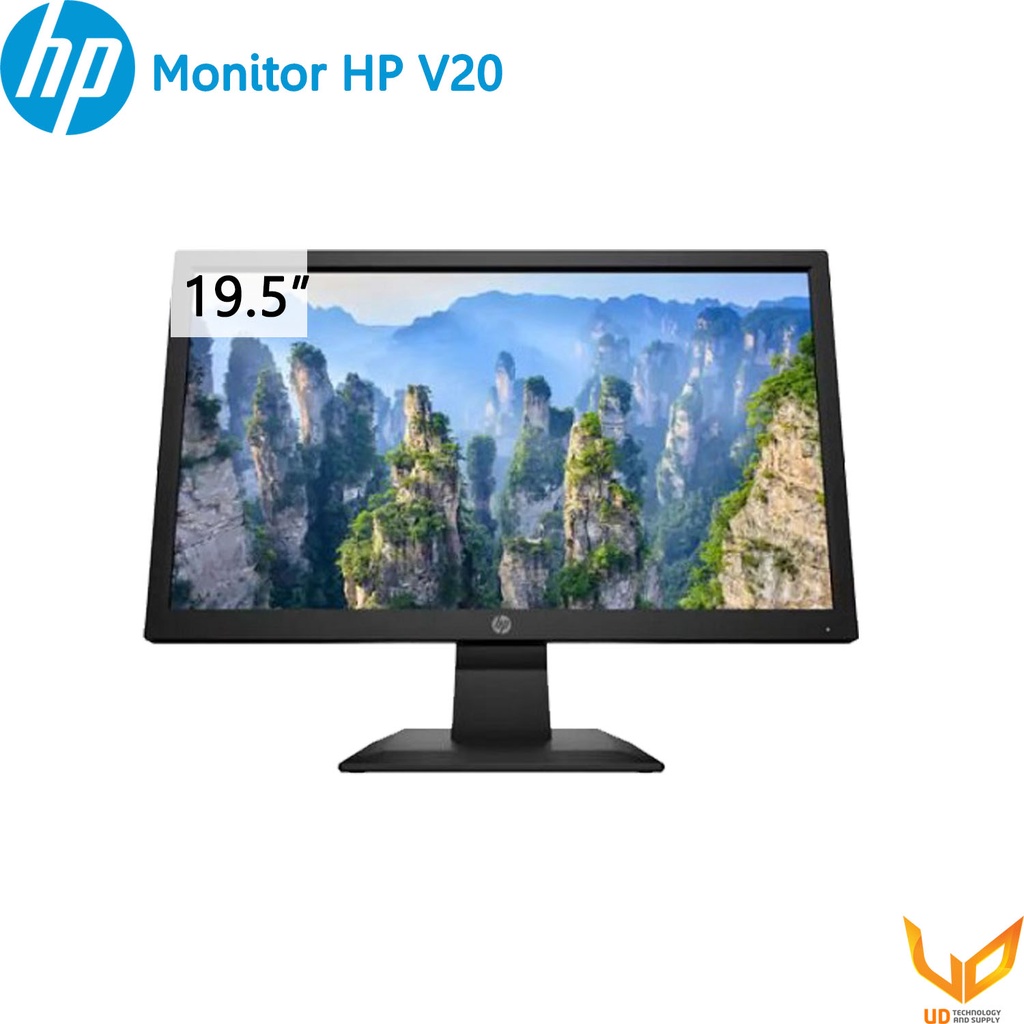 จอคอมพิวเตอร์ Monitor HP V20 HD+ 19.5" 5ms. VGA,HDMI (1H849AA#AKL) รับประกัน 3 ปี On-Site