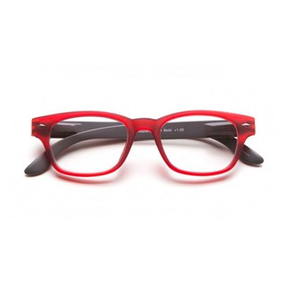 B+D กล่องใส่แว่นตามีรอย ไม่มีผลต่อการใช้งาน แว่นสายตายาวพาวเวอร์ รุ่น SUPER BOLD READER MATT RED
