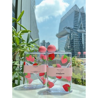 [พร้อมส่ง ส่งฟรี] STARBUCKS + KATE SPADE STRAWBERRY TUMBLER🍓🌷✨