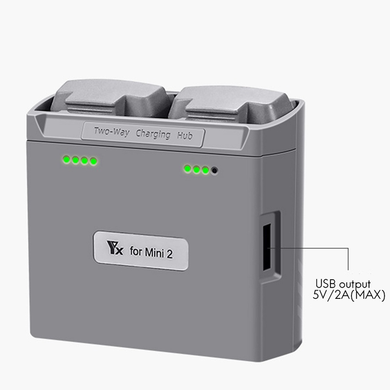 ฮับที่ชาร์จแบตเตอรี่ USB สองทาง สําหรับโดรน DJI Mini 2 Mini SE