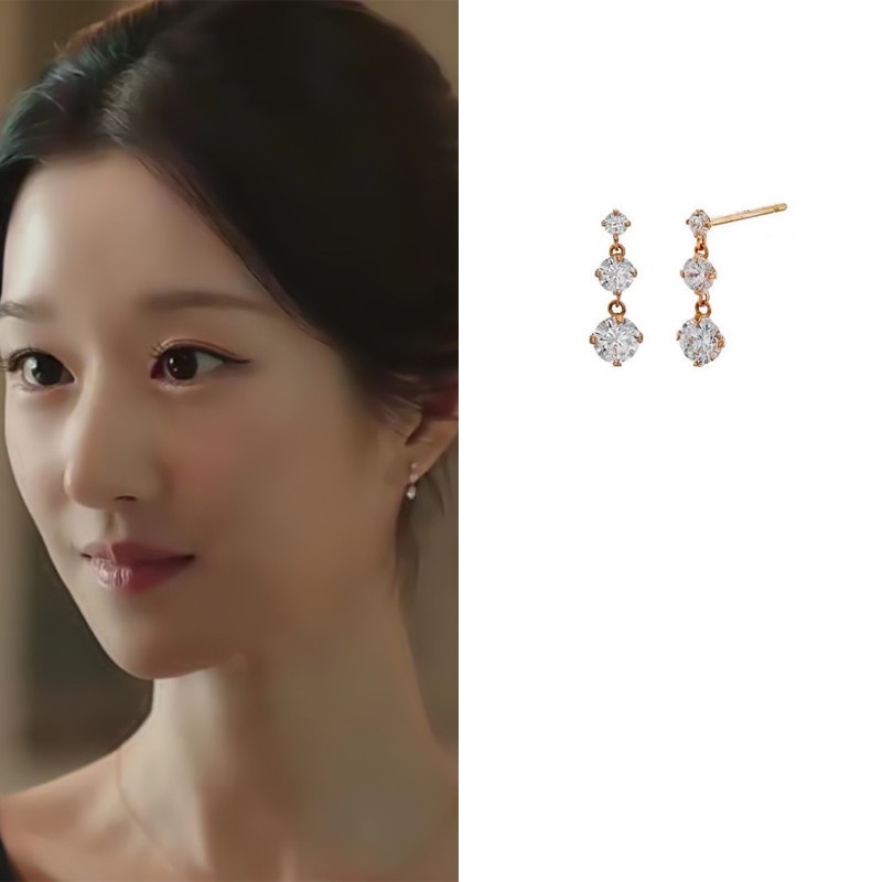 ต่างหู จี้รูปละคร Eve Xu Rui Li Laier's ขนาดเล็ก สไตล์เกาหลี เรียบง่าย ของขวัญวันวาเลนไทน์ สําหรับผู้หญิง