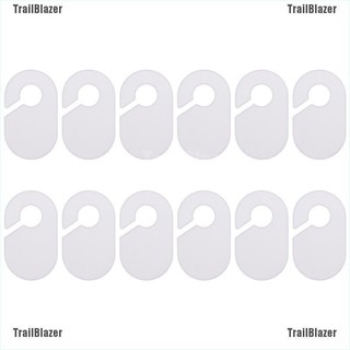 [TrailBlazer] ป้ายแท็กพลาสติก สีขาว สําหรับแบ่งขนาดเสื้อผ้า 12 ชิ้น