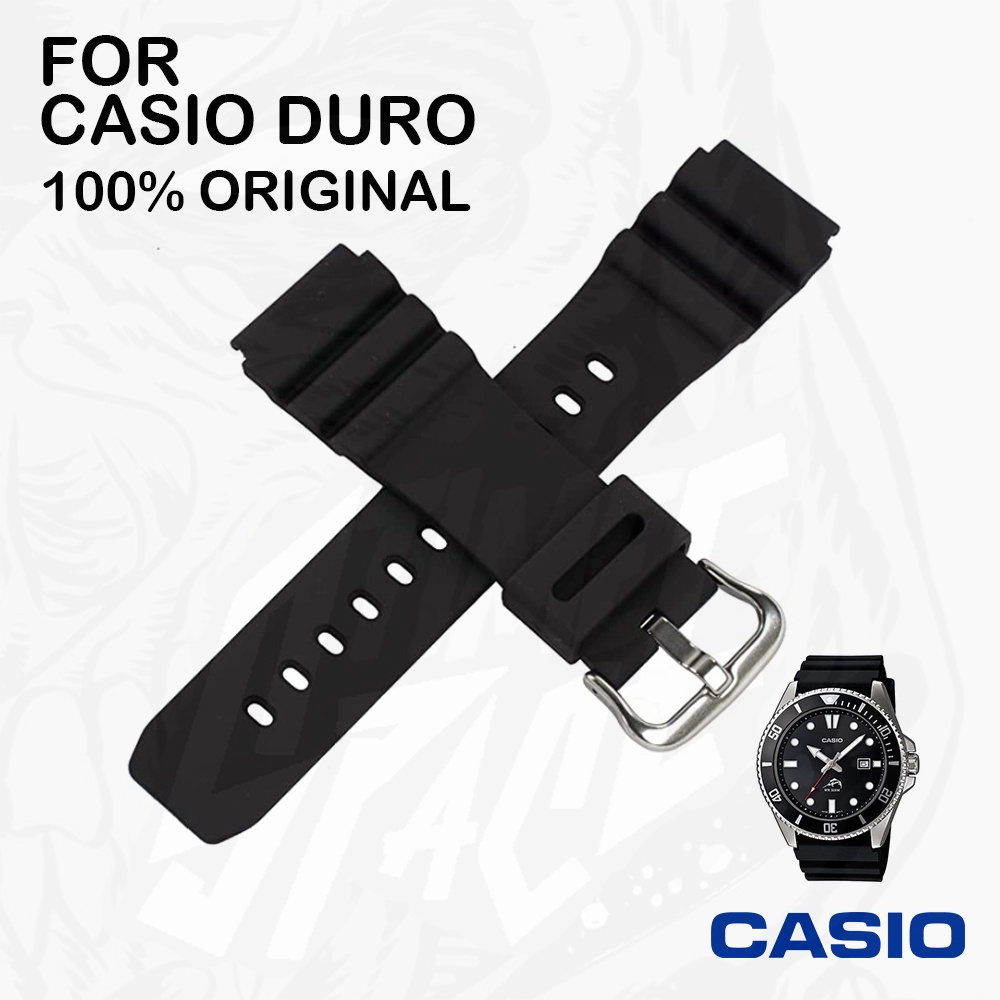 สายนาฬิกาซิลิโคน CASIO DURO MDV-106 แท้ แท้หมดทั้งตัวสายและ BUCKEL เอาไปใช้กันแบบทนๆ ถูกกว่าเบิกใหม่แน่นอน