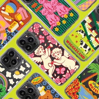 [Wiggle Wiggle]  Transparent Case 2เคสมือถือ Korea100%