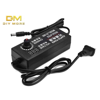 Diymore AC100-220V เป็น DC3-24V 2A พร้อมหน้าจอแสดงผล ปรับแรงดันไฟฟ้าได้ อะแดปเตอร์ไฟ 2A 3A 5A