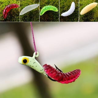 Sougayilang Fishing Lure Worm เหยื่อการจำลอง สำหรับการตกปลา 10 ชิ้น