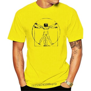 [S-5XL] เสื้อยืด พิมพ์ลาย DA VINCI VITRUVIAN MAN LEONARDO ARTIST INVENTOR SCIENCE AIiohj63GMpkae34 สไตล์คลาสสิก สําหรับผ