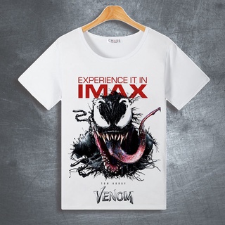 เสื้อยืดแขนสั้น พิมพ์ลาย Marvel Same Style Merchandise Co-Branded venom Spiderman สําหรับผู้ชาย และผู้หญิง