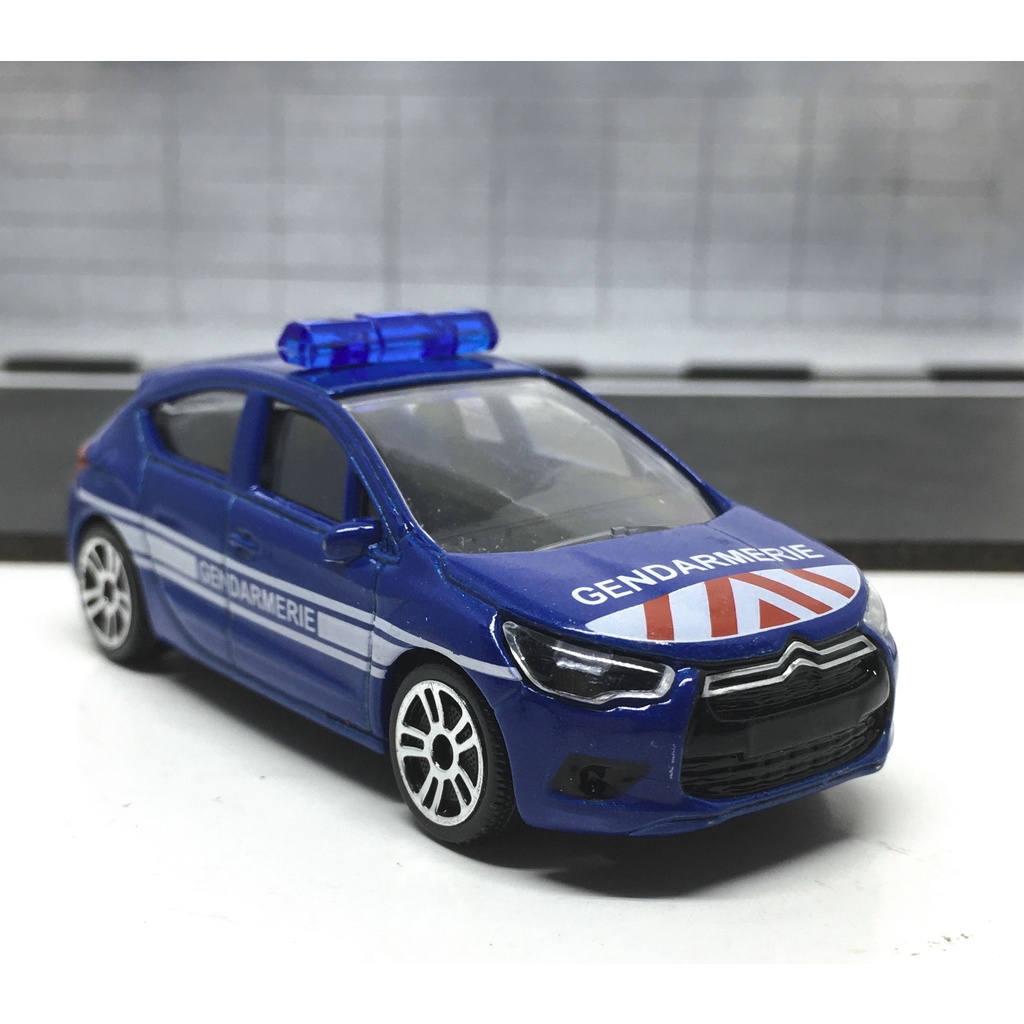 Majorette Citroen DS4 - Gendarmerie - France - Blue Color /Wheels D5S /scale 1/64 (3 inches) no Package