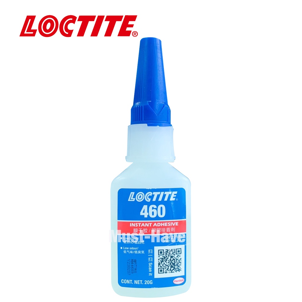 Loctite 460 กาวแห้งเร็ว ความหนืดต่ำ กาวอเนกประสงค์ กลิ่นน้อย ฝ้าน้อย สีใส 20g.