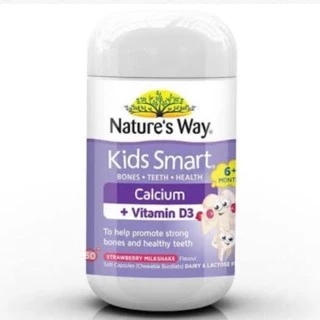 Nature's Way Kids Smart Calcium + Vitamin D 50 Chewable Capsules
