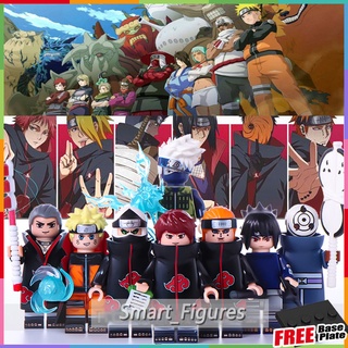 Naruto Minifigures Uchiha Obito Pein Hatake Kakashi Uchiha Sasuke Hidan Mini Figures Toys Gifts WM6105