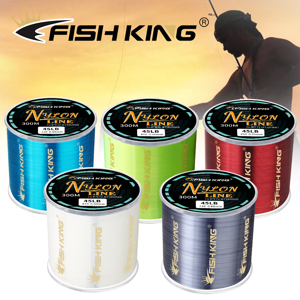 Ftk 1 PC 300 M ไนลอนสายตกปลาเชือก 2.45Kg-15.6Kg สายตกปลา Monofilament Sea Fishing Tackle