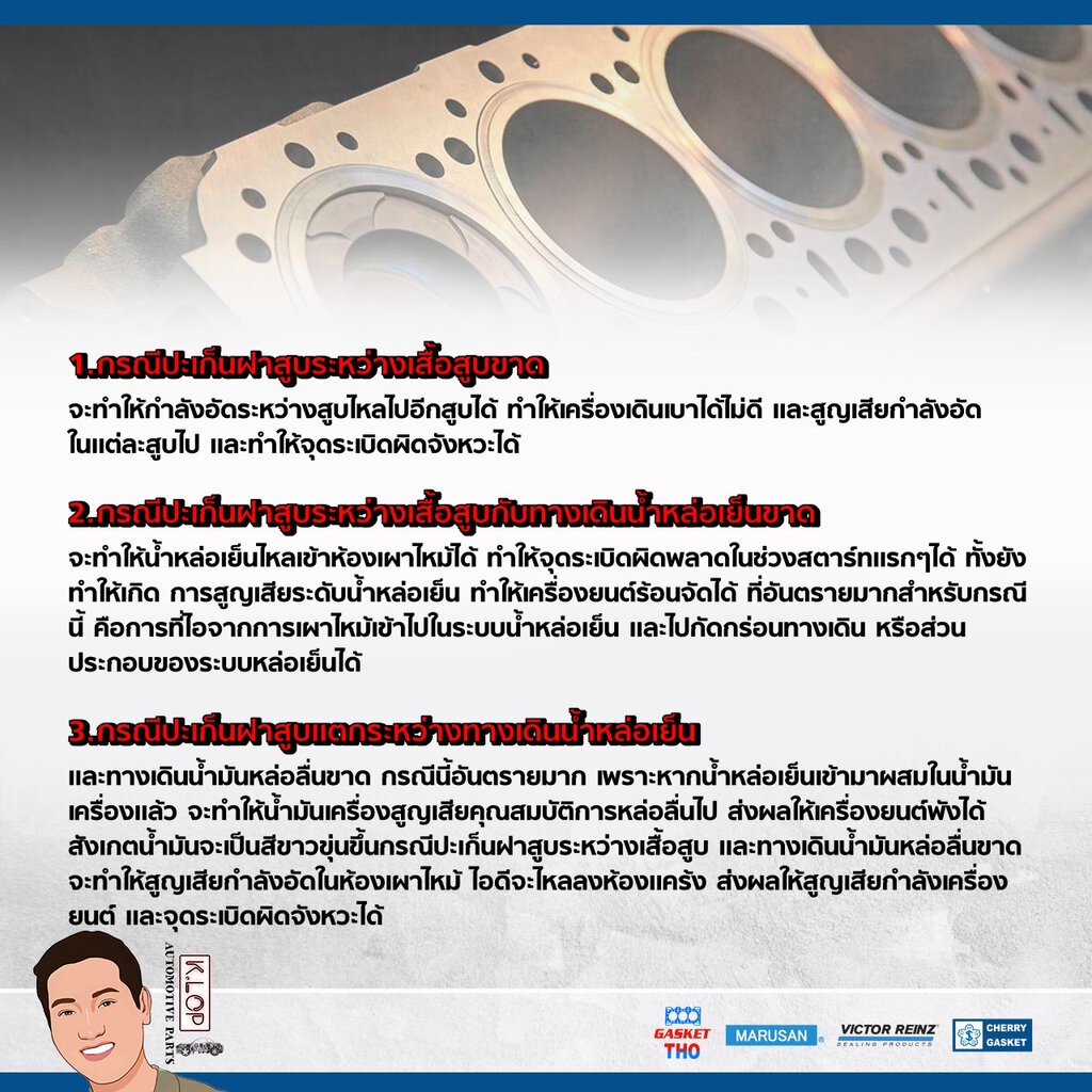 ปะเก็นชุดใหญ่ G16B (16V) Grand Vitara (ยี่ห้อ Victor Reinz งานเยอรมัน) - รูปที่ 2