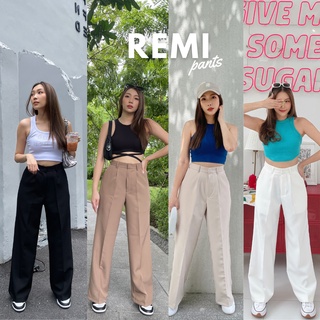 Markers.p.🌈 Remi pants 🌈 กางเกงเอวสูงขายาว ทรงกระบอกตรง จีบหน้า