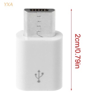 Yxa อะแดปเตอร์เชื่อมต่อ Usb 3.1 Type C Female Device To Micro Usb Male สีขาว