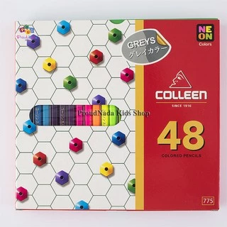 Colleen ดินสอสีไม้ คลอรีน 1 หัว 48 สี รุ่น775 สีธรรมดา+นีออน(สะท้อนแสง)
