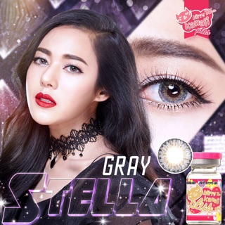 💎Bigeyes Stella Gray💎สายตา-0.50,-1.25,-1.50,-1.75(kitty kawaii)