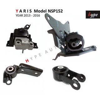 ** SET ** ยางหิ้วเครื่อง ยางแท่นเครื่อง ยาริส 1.2 YARIS ปี 2013 - 2017 เกียร์ ออโต้ Model NSP152 ( 4 ชิ้น )