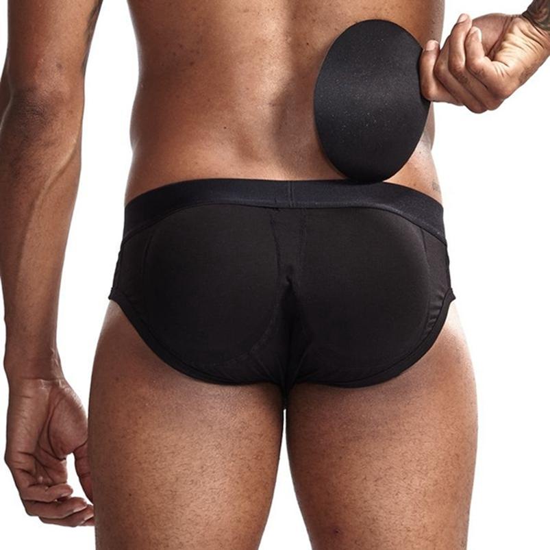 Men's Padded Underwear Hip Up Feeling So Cool Removable Padding