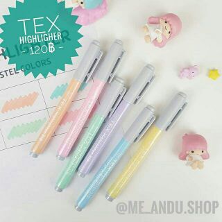 TEX HIGHLIGHTER
เซต 6 สี พาสเทล