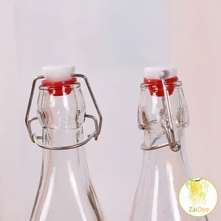 [A649] ขวดแก้วสุญญากาศพร้อมฝา เก็บน้ำ ขอเหลว ขวดสูญญากาศ ขวดแก้วกลม Sealed glass bottle