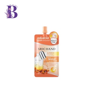 (กล่องX6ซอง) ศรีจันทร์ Srichand Super C Brightening intense serum วิตามินC 10X 10มล.