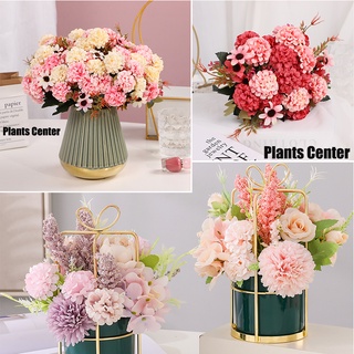 Plants Center พร้อมส่ง P012 ช่อดอกไม้วินเทจ มินิ FLOWER  ไฮเดรนเยีย ดอกไม้ประดิษฐ์  ดอกไม้แห้ง  ดอกไม้ประดับ ดอกไม้ปลอม