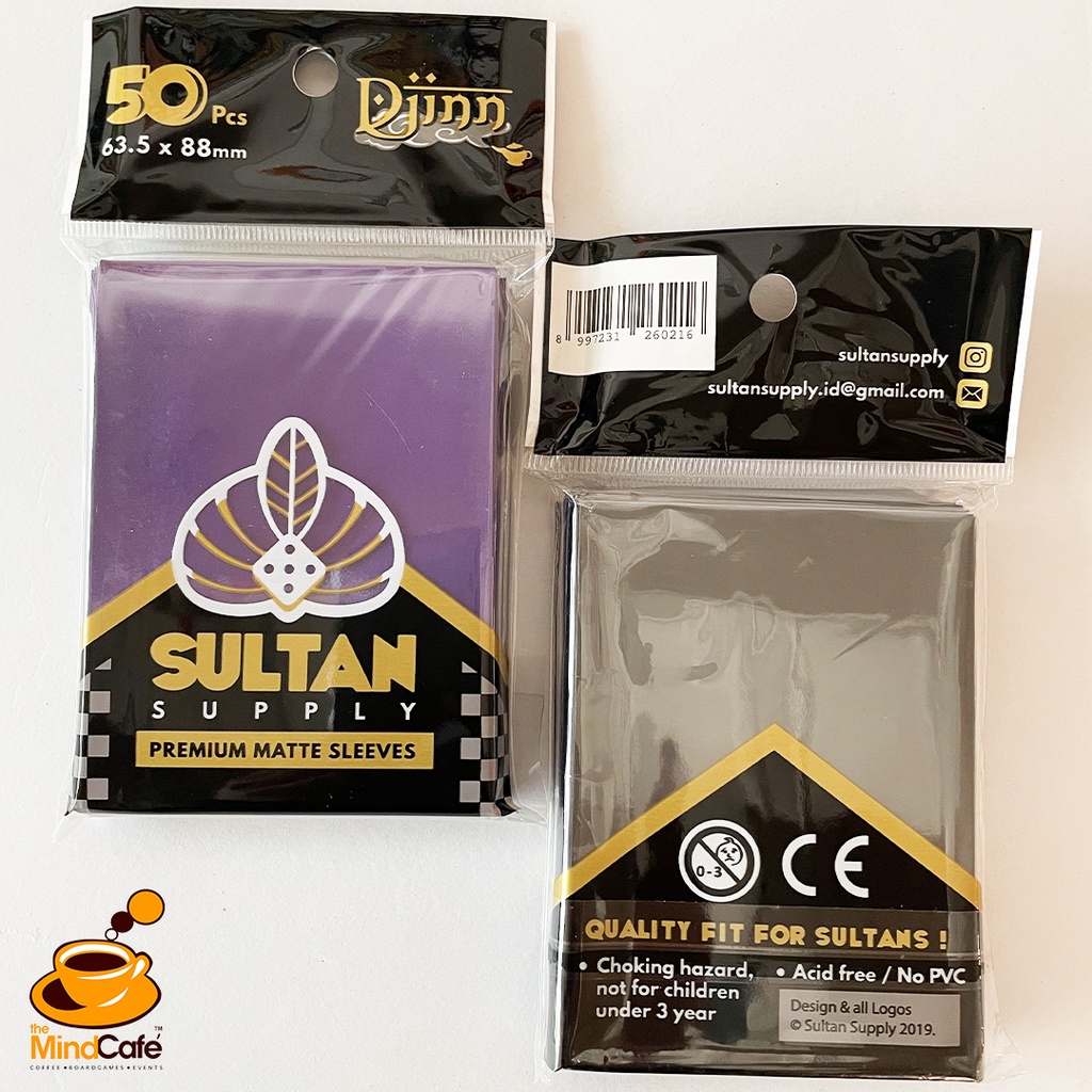 [The Mind Cafe] Purple Sulltan Djinn Premium Matte Card Sleeves - 63.5x88mm (50 ชิ้น)