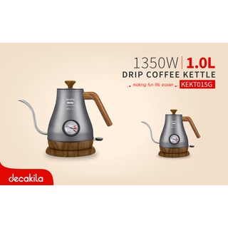 กาดริปกาแฟ Drip coffee kettle ด้ามจับไม้ ขนาด 1 ลิตร 1350 W รุ่น KEKT015G