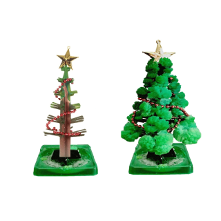 Magic Growing Christmas Tree ต้นคริสต์มาส ต้นไม้วิทยาศาสตร์ DIY Kid Magic Cardboard Paper Toy Gift