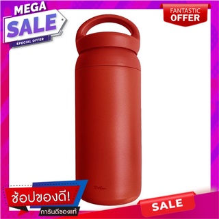 กระบอกน้ำสเตนเลส DEIM 500 มล. สีแดง ภาชนะใส่น้ำและน้ำแข็ง STAINLESS STEEL VACUUM FLASK DEIM 500ML RED