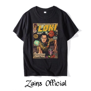 เสื้อยืดคอกลมเสื้อยืด พิมพ์ลายการ์ตูนโปสเตอร์ DISTRO VINTAGE MARVEL POSTER สีดํา สําหรับผู้ชาย และผู้หญิงS-5XL