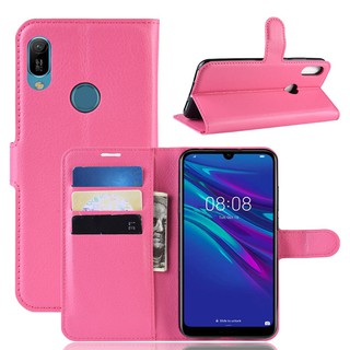 เคส Huawei Y6 2019 6.09 เคสหนัง ฝาพับ โทรศัพท์กรณี