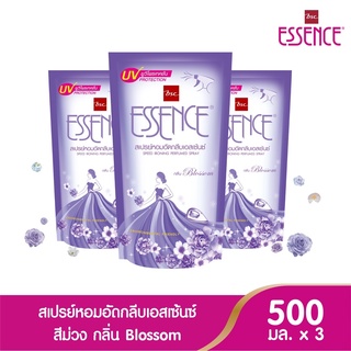 Essence เอสเซ้นซ์ สเปรย์หอมอัดกลีบ กลิ่นฺ Blossom 500 มล. ( แพ็ค 3 ถุง)