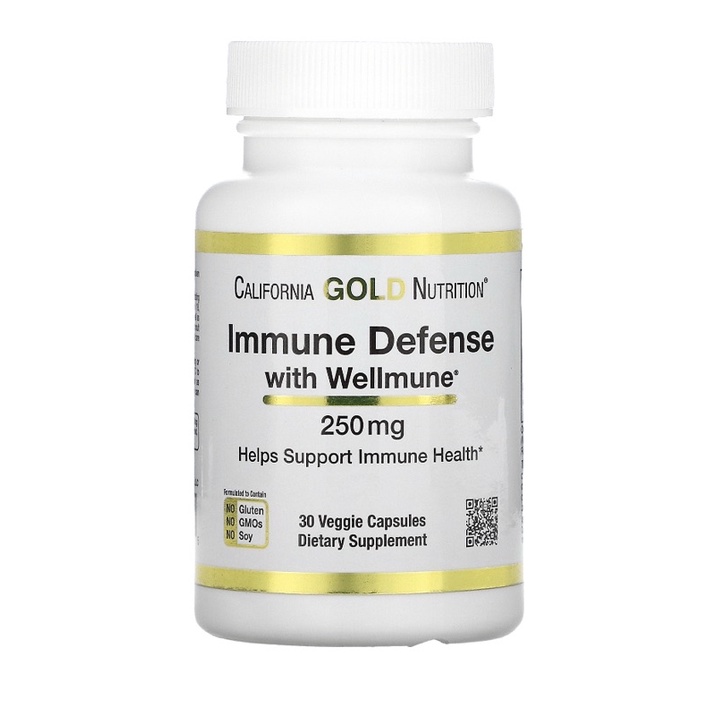 [พร้อมส่ง] Immune Defense with Wellmune, Beta Glucan 250mg 30 Capsules
